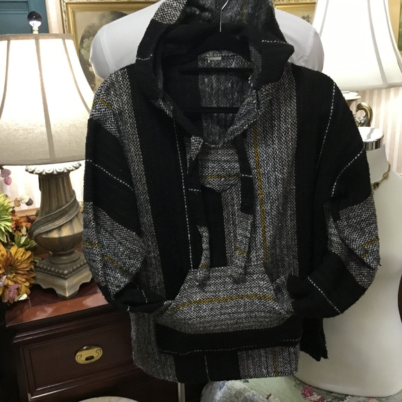 Vintage Other - Killer Baja Surfer Hoodie Beach Bum's Drug Rug L